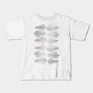 Pine trees - silver Kids T-Shirt